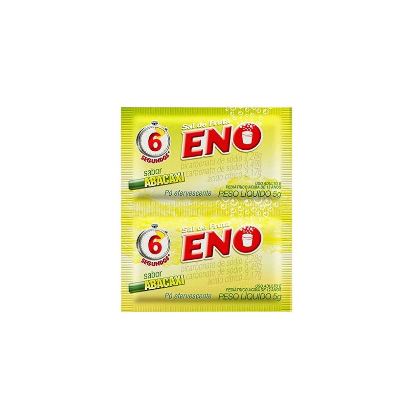 SAL FRUTA ENO ABACAXI COM 2 ENVELOPES DE 5 GRAMAS