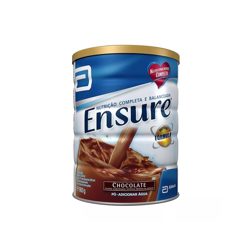 ENSURE PÓ SUPLEMENTO ALIMENTAR SABOR CHOCOLATE 900G 