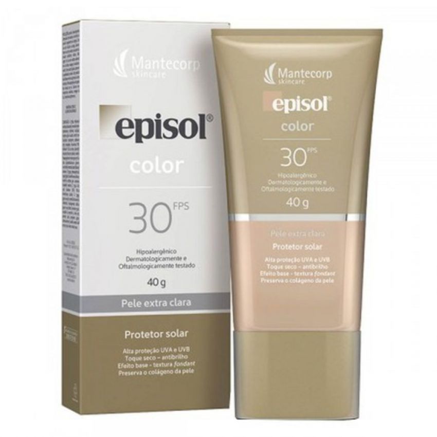 EPISOL COLOR FPS 30 PELE EXTRA CLARA 40G