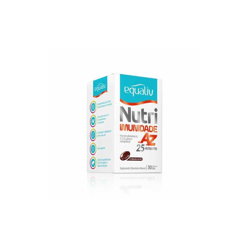 EQUALIV NUTRI IMUNIDADE AZ COM 30 CAPSULAS GEL 