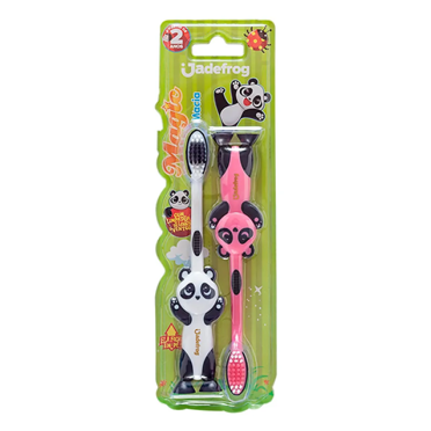 ESCOVA DENTAL INFANTIL JADEFROG MUNDO BITA 2 UNIDADES