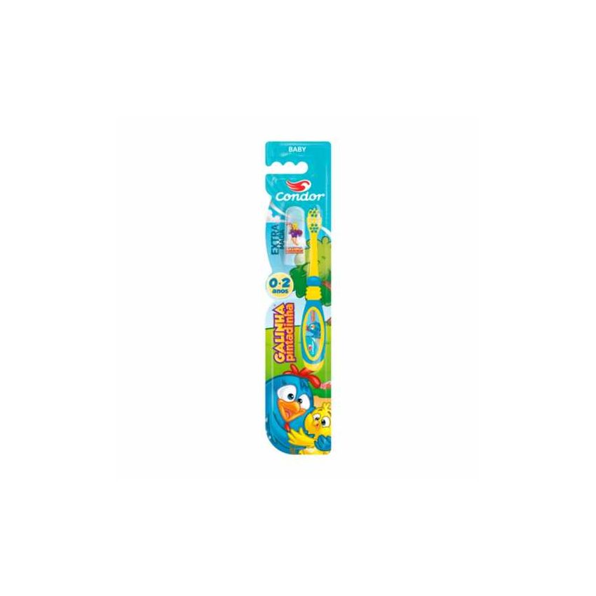 ESCOVA DENTAL INFANTIL CONDOR GALINHA PINTADINHA UNIDADE