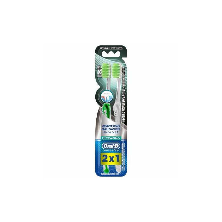 ESCOVA DENTAL ORAL-B ULTRAFINO 2 UNIDADES