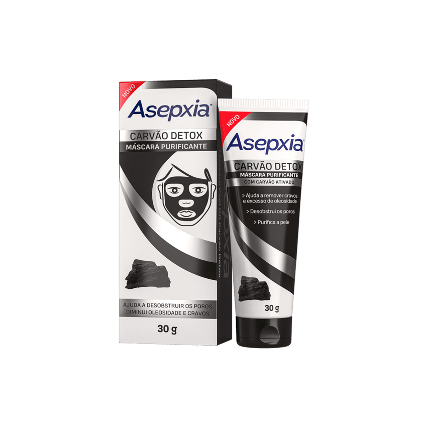 ESFOLIANTE FACIAL ASEPXIA CARVÃO DETOX 120G