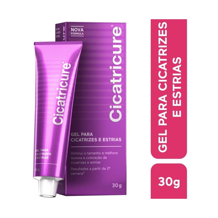 CICATRICURE GEL PARA CICATRIZES E ESTRIAS 30 GRAMAS 