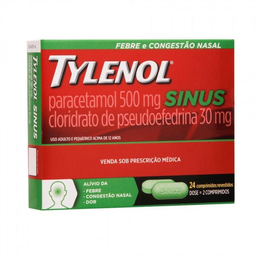 TYLENOL SINUS COM 24 COMPRIMIDOS
