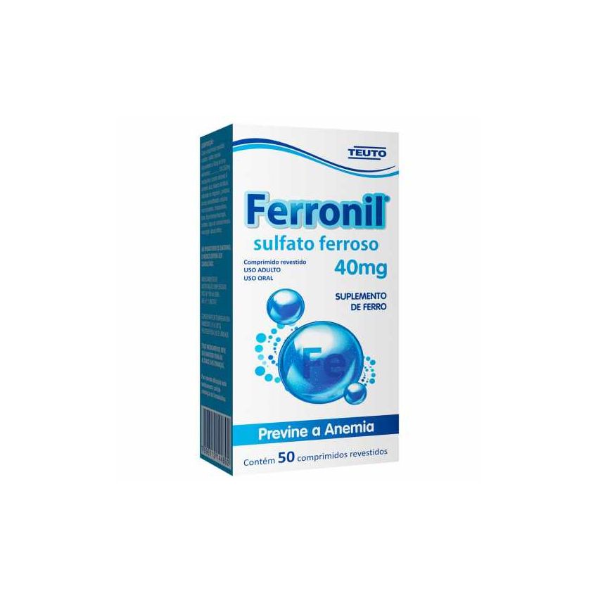 FERRONIL 40MG COM 50 COMPRIMIDOS-TEUTO-