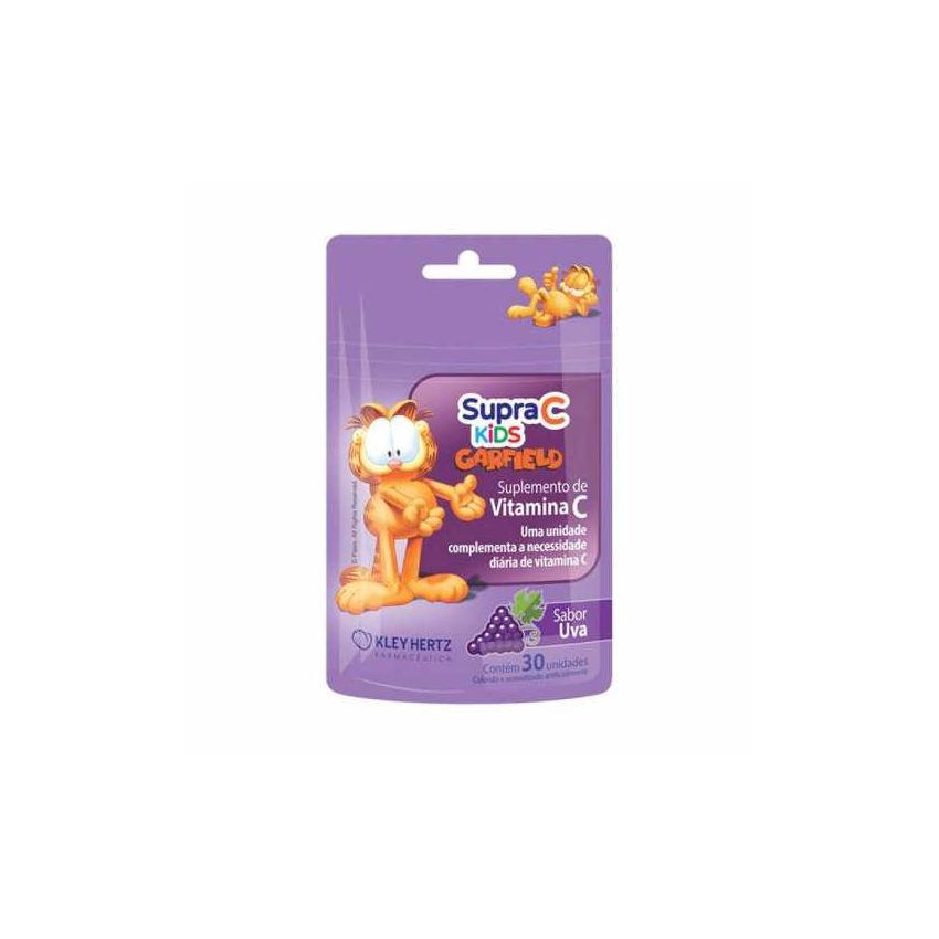 SUPRA C KIDS GARFIELD SABOR UVA COM 30UNIDADES