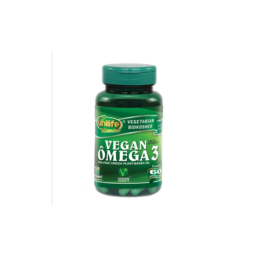 OMEGA 3 VEGAN 480 MG COM 60 CAPSULAS UNILIFE