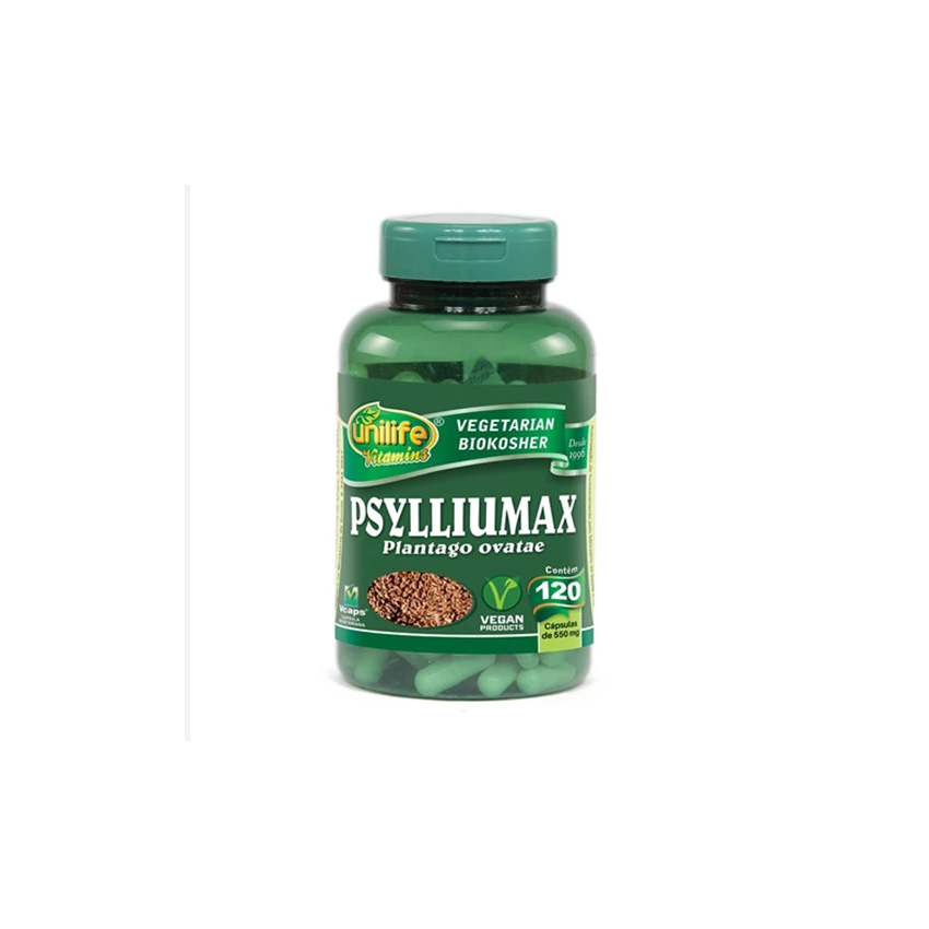 PSYLLIUMAX PSYLLIUM 900 MG COM 120 CAPSULAS UNILIFE