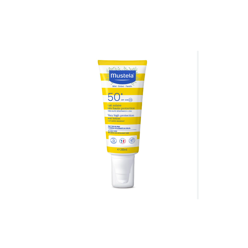 PROTETOR SOLAR INFANTIL MUSTELA ROSTO E CORPO FPS50+ 200ML