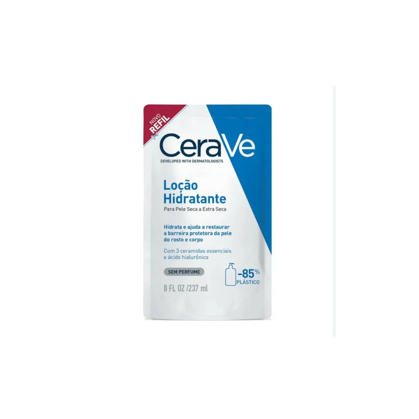 LOÇÃO HIDRATANTE CERAVE PELE SECAS E EXTRAS SECA REFIL 237ML