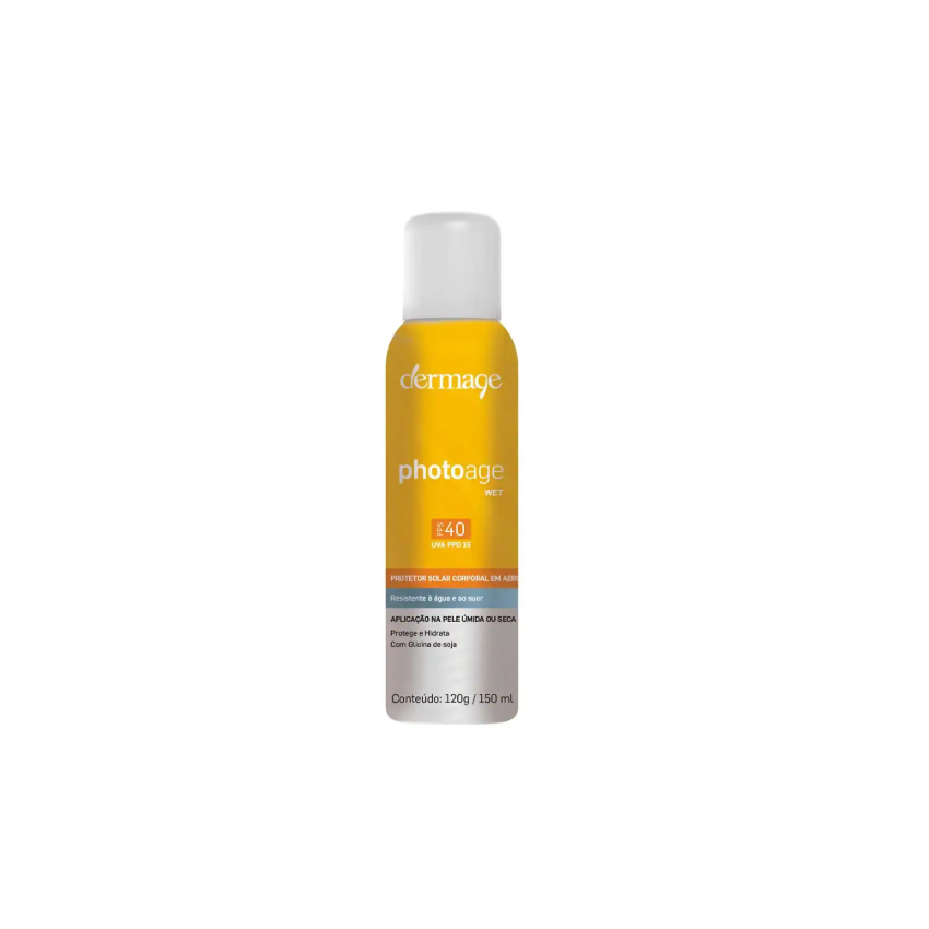 PROTETOR SOLAR SPRAY DERMAGE WET CORPORAL FPS40 COM 150G