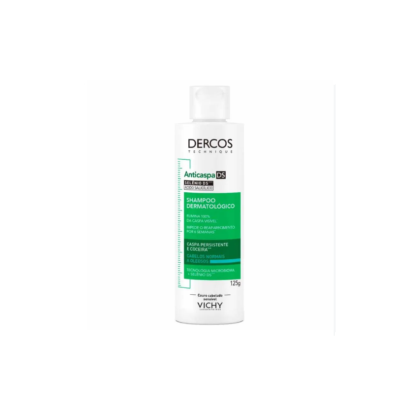 SHAMPOO DERCOS Ds ANTICASPA CABELOS NORMAIS E OLEOSOS 125G