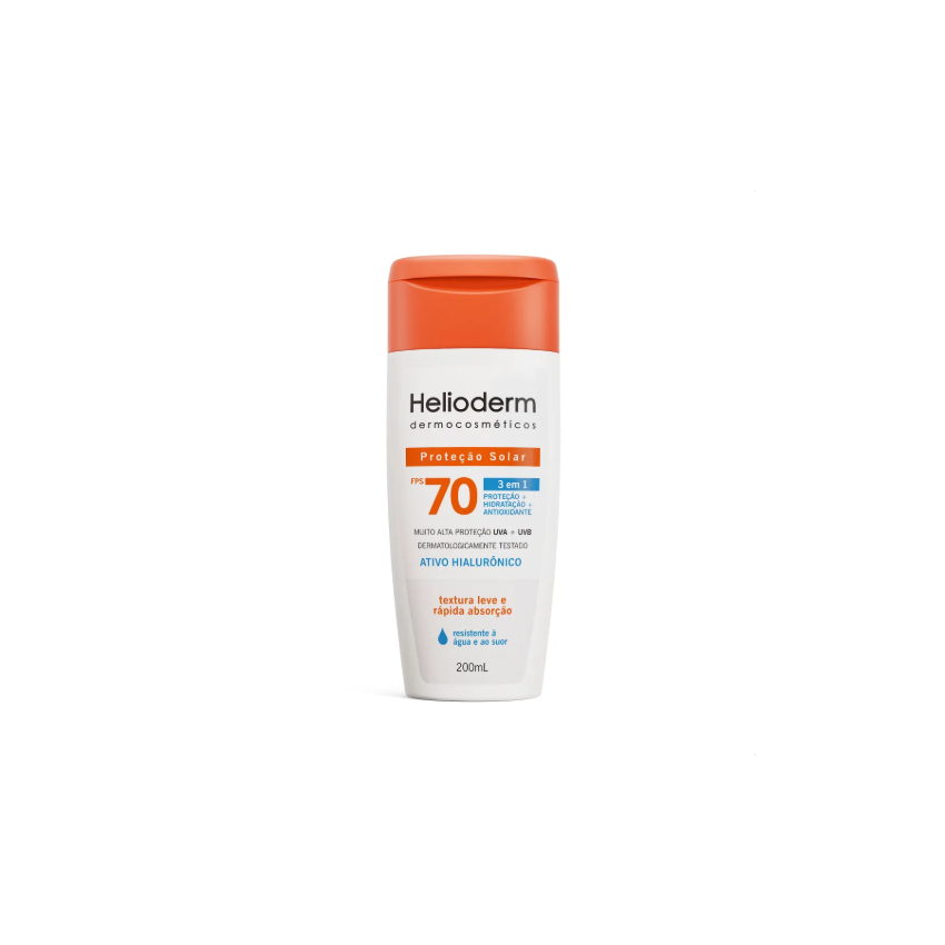 HELIODERM DERMOCOSMETICOS CORPORAL FPS70 COM 200ML