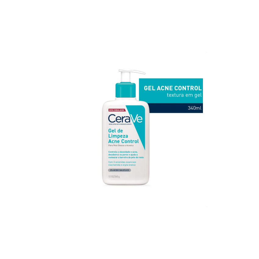 GEL PARA LIMPEZA ACNE CONTROL COM 340G VALIDADE 03/2026
