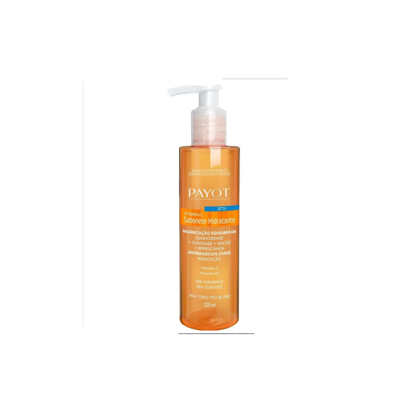 SABONETE LIQUIDO PAYOT DETOX VITAMINA C COM 220ML