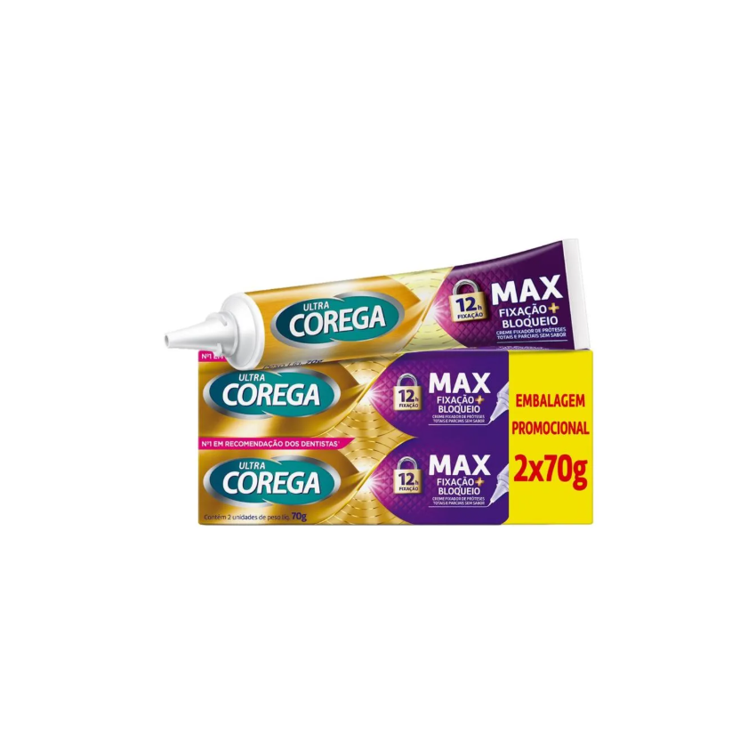 KIT COREGA ULTRA SEM SABOR COM 2 UNIDADES