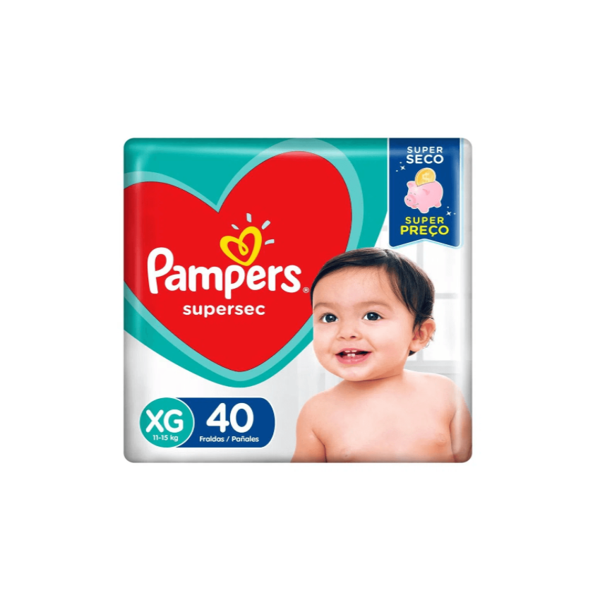 FRALDA PAMPERS SUPERSEC XG 40