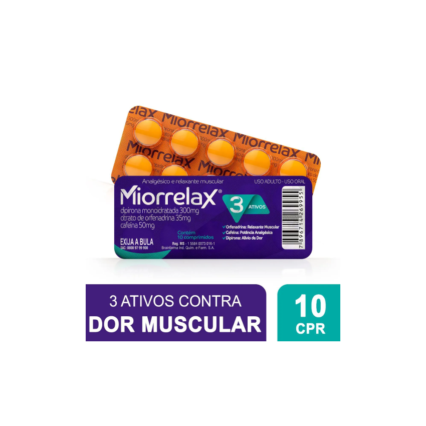 MIORRELAX COM 10 COMPRIMIDOS
