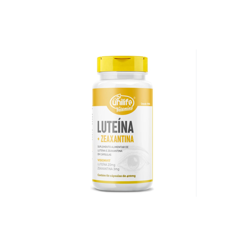 LUTEINA E ZEAXANTINA 400 MG COM 60 CAPSULAS UNILIFE