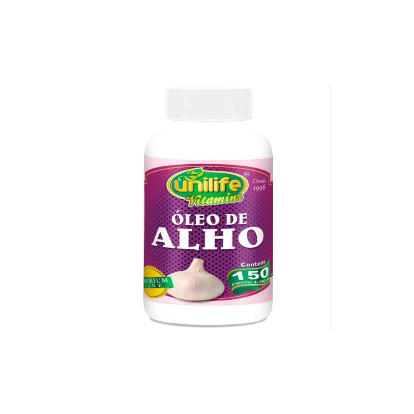 OLEO DE ALHO 350 MG COM 150 CAPSULAS UNILIFE