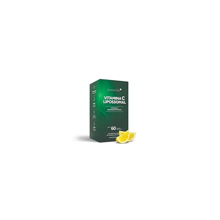 VITAMINA C LIPOSSOMAL PURAVIDA COM 60 CÁPSULAS 