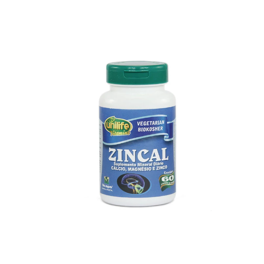 ZINCAL 950 MG COM 60 CAPSULAS UNILIFE