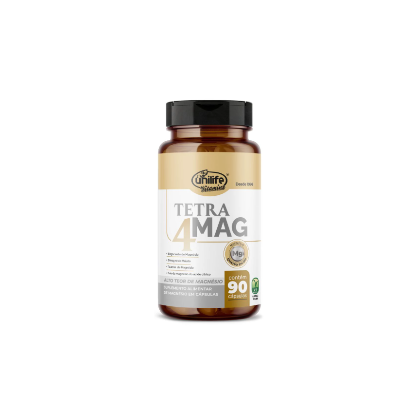 TETRA 4 MAG 900 MG COM 90 CAPSULAS UNILIFE
