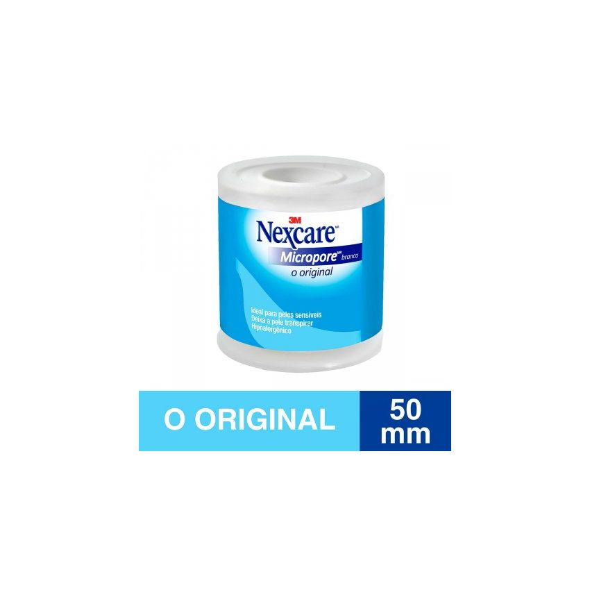 ESPARADRAPO NEXCARE MICROPORE BRANCA 50X4,5