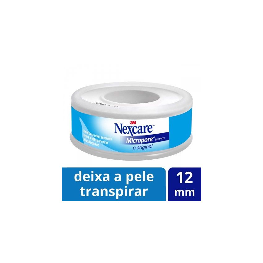 ESPARADRAPO NEXCARE MICROPORE BRANCA 12X4,5