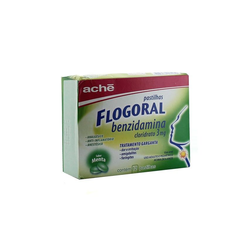 FLOGORAL MENTA COM 12 PASTILHAS - VALIDADE 05/2026