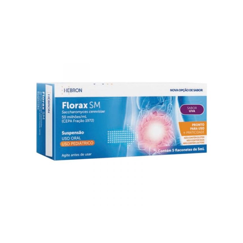 FLORAX SM COM 5 FLACONETES DEB 5ML SABOR UVA
