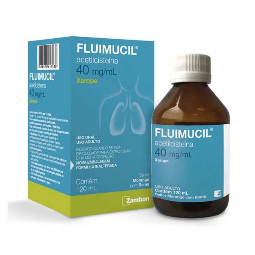 FLUIMUCIL XAROPE ADULTO 40MG COM 120ML