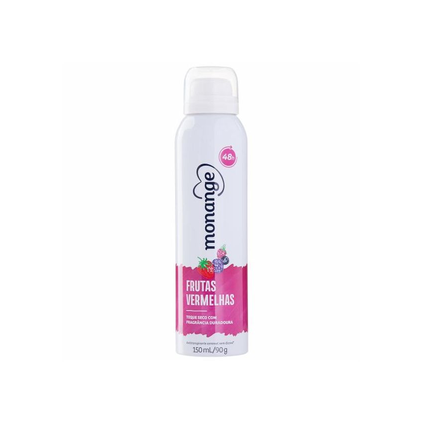 DESODORANTE AEROSOL MONANGE FRUTAS VERMELHAS 150ML