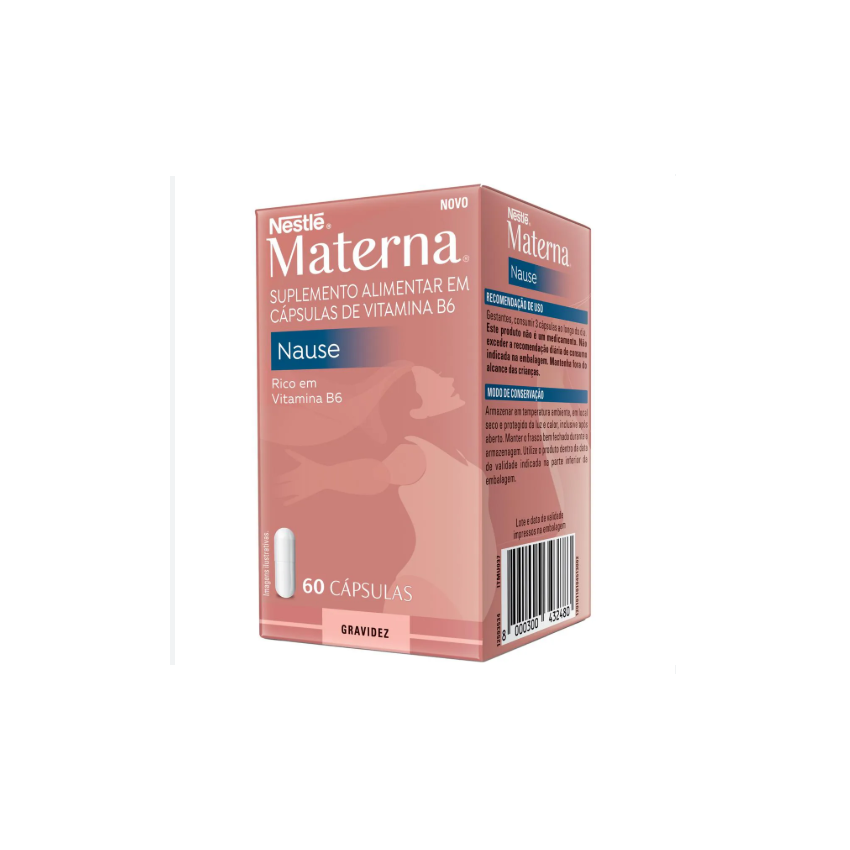 MATERNA NAUSE COM B6 COM 60 CAPSULAS 