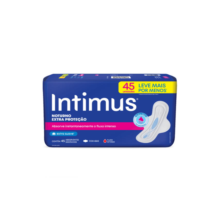 ABSORVENTE INTIMUS NOTURNO SV C/ABA 45UN