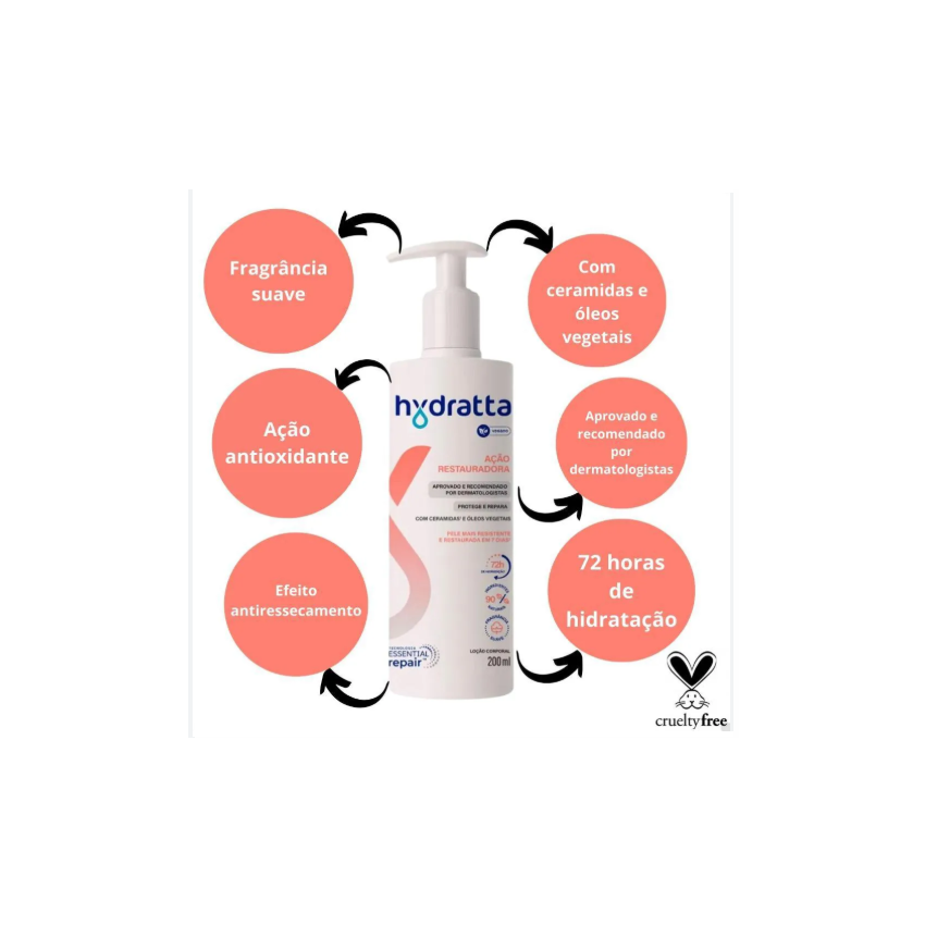 LOCAO CORPORAL HYDRATTA RESTAURADOR 200ML