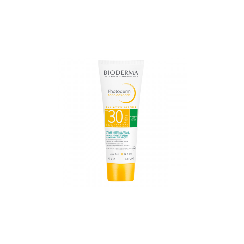 PROTETOR SOLAR BIODERMA PHOTODERM ANTIOLEOSIDADE FPS 30 40G