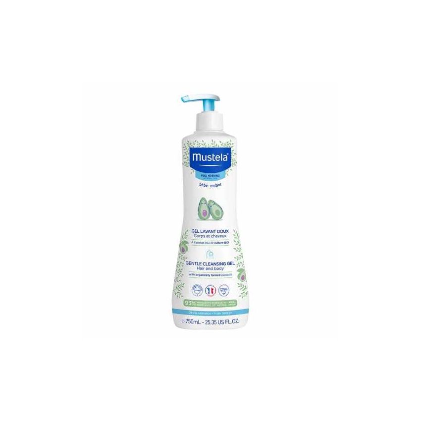 GEL LEVANTE MUSTELA BEBÊ COM ABACATE ORGÂNICO 750ML