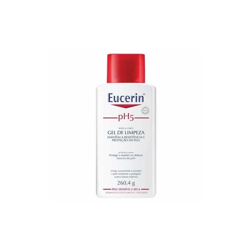 EUCERIN GEL DE LIMPEZA PH5 ROSTO E CORPO 260 GRAMAS