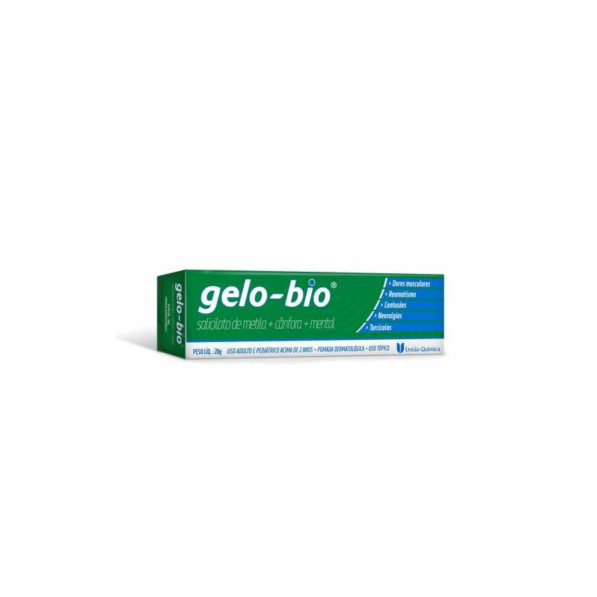 GELO-BIO POMADA 20 GRAMAS-UNIÃOQUIMICA- VALIDADE 04/2026