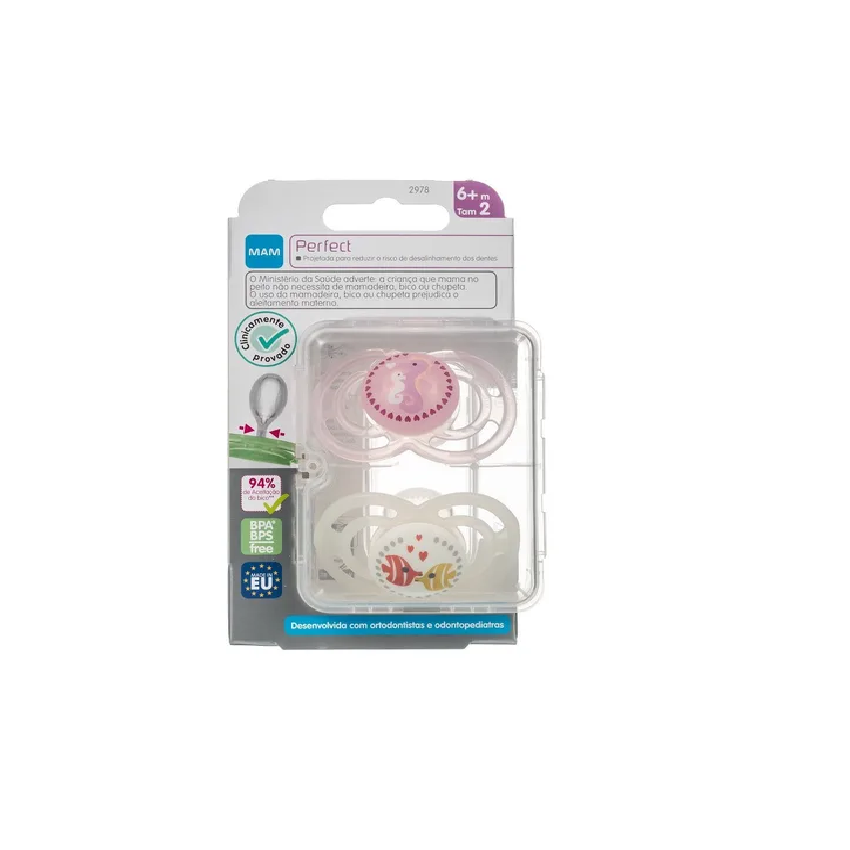 CHUPETA MAM PERFECT 6+ MESES 2 UND