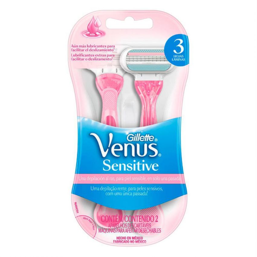 APARELHO DEPILATORIO GILLETTE VENUS SENSITIVE 2 UND 