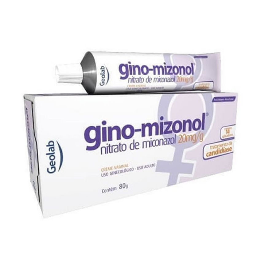GINO-MIZONOL CREME VAGINAL 80 GRAMAS+14 APLICADORES-GEOLAB-