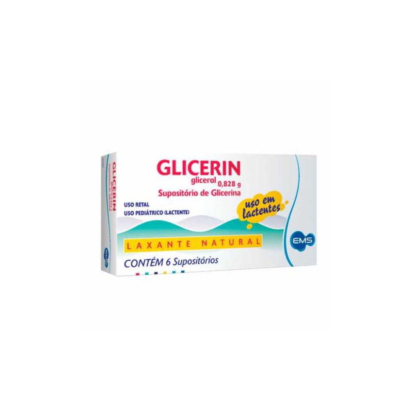 GLICERIN INFANTIL COM 6 SUPOSITORIOS