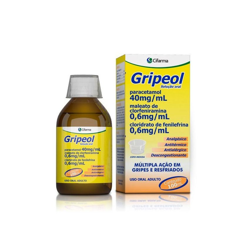 GRIPEOL SOLUÇÃO ORAL 100ML-CIFARMA-