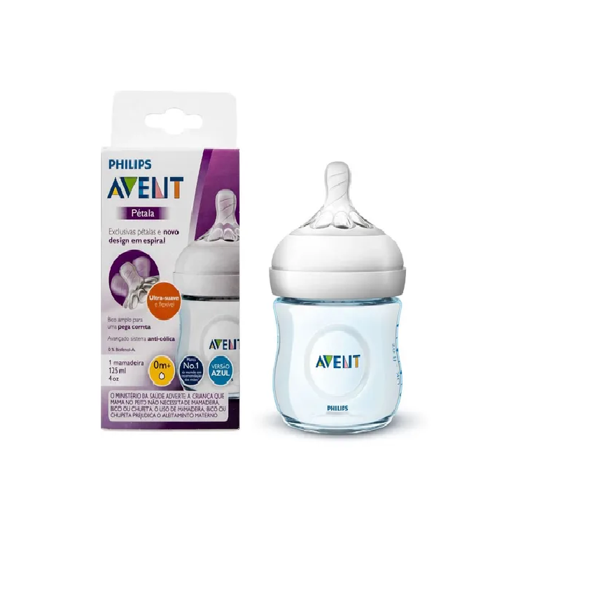 MAMADEIRA PHILIPS AVET PETALA TRANSPARENTE 125ML