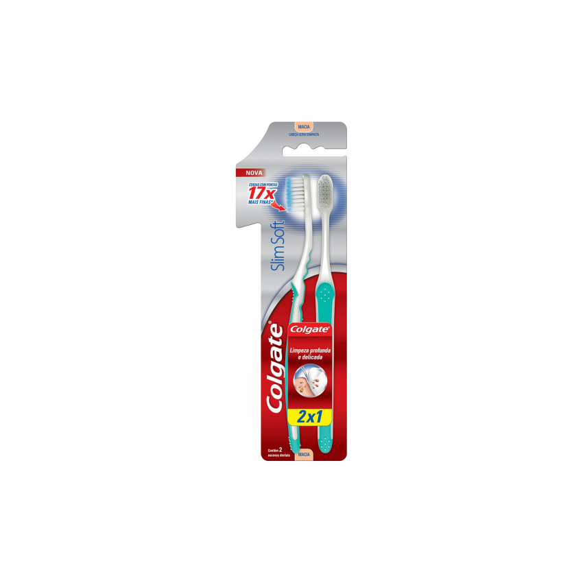 ESCOVA DENTAL COLGATE SLIM SOFT LEVE 2 PAGUE 1