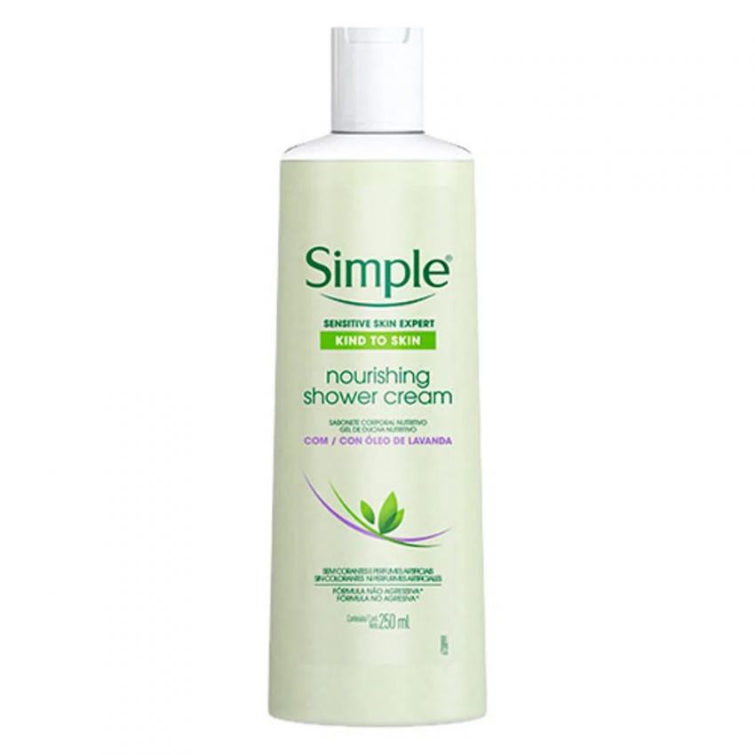 SABONETE LÍQUIDO NOURISHING SHOWER CREAM SIMPLE 250ML